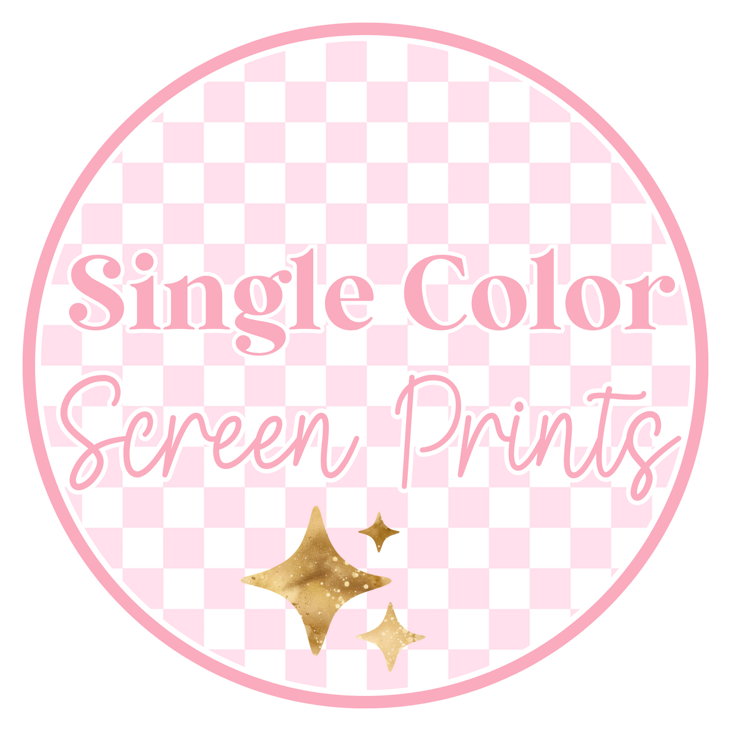 Single Color Screen Print Transfers