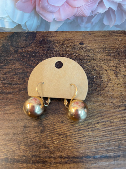 Gold  balls earrings