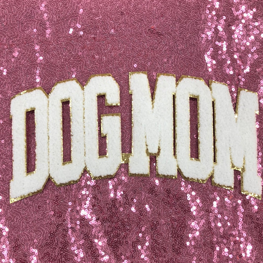 Dog mom chenille patch