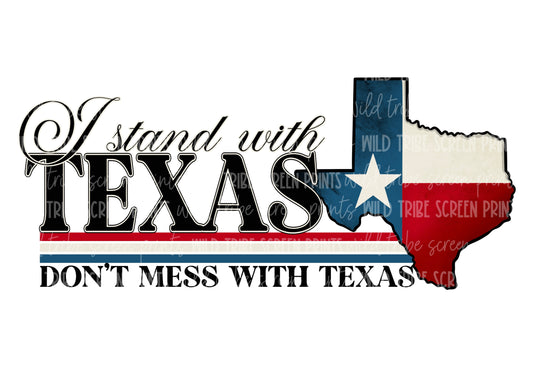 I stand with Texas back