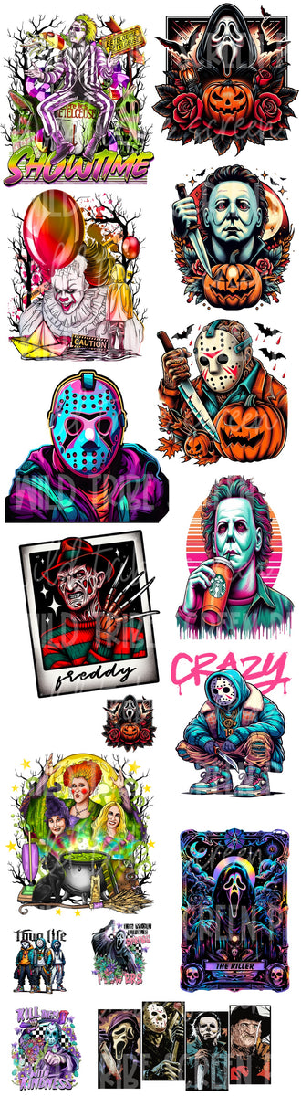 Neon Ghouls DTF Gang Sheet/ HOT PEEL – Wild Tribe Screen Prints LLC