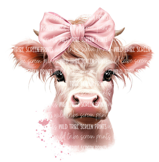 Pink Bow Cow