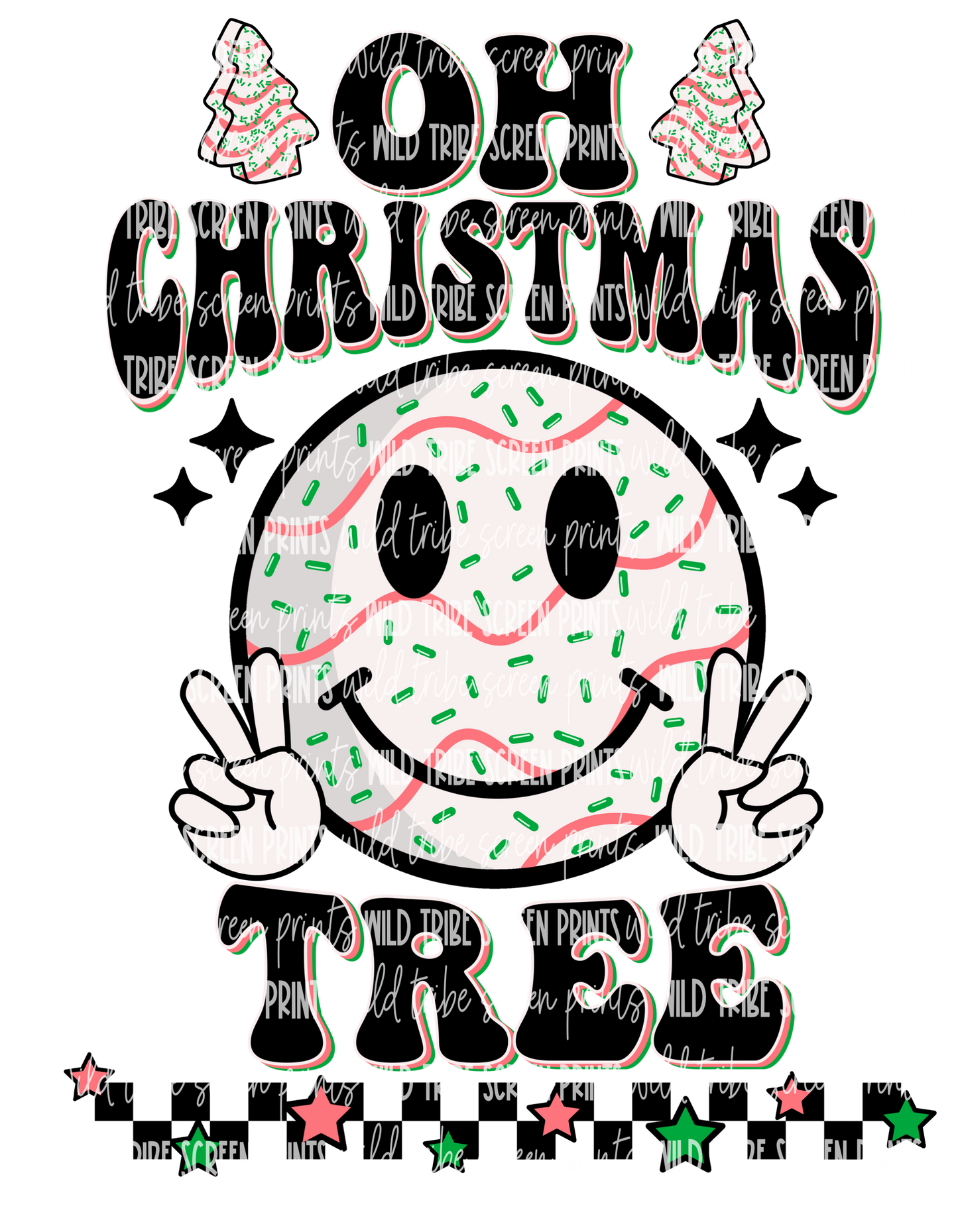 Oh Christmas Tree Wild Tribe Screen Prints LLC