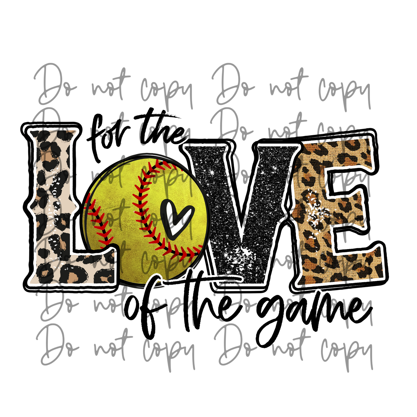 For the love of the game softball