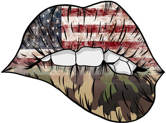 American camo lips