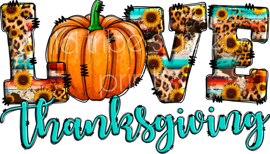 Love thanksgiving pumpkin